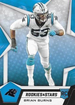 #188 Brian Burns - Carolina Panthers - 2019 Panini Rookies & Stars Football
