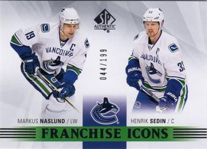 #188 Markus Naslund / Henrik Sedin - Vancouver Canucks - 2015-16 SP Authentic Hockey