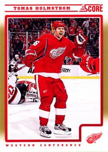 #188 Tomas Holmstrom - Detroit Red Wings - 2012-13 Score - Gold Rush Hockey