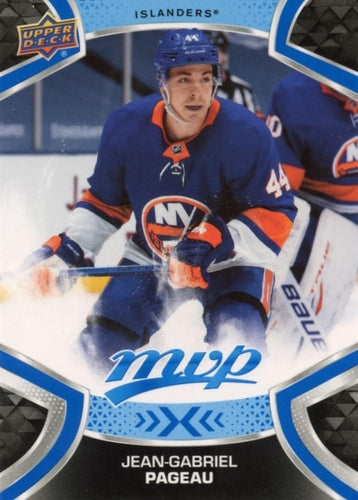 #189 Jean-Gabriel Pageau - New York Islanders - 2021-22 Upper Deck MVP - Blue Hockey