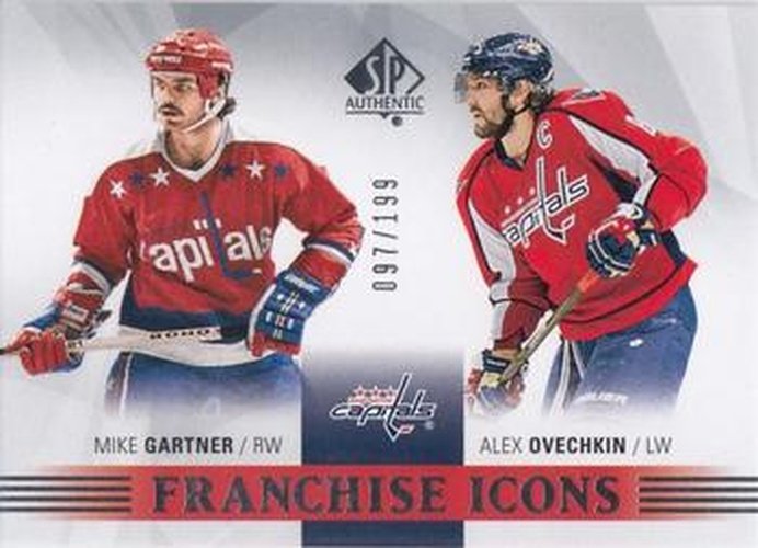 #189 Mike Gartner / Alex Ovechkin - Washington Capitals - 2015-16 SP Authentic Hockey