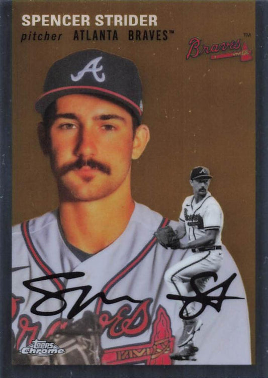 #189 Spencer Strider - Atlanta Braves - 2023 Topps Chrome Platinum Anniversary Baseball