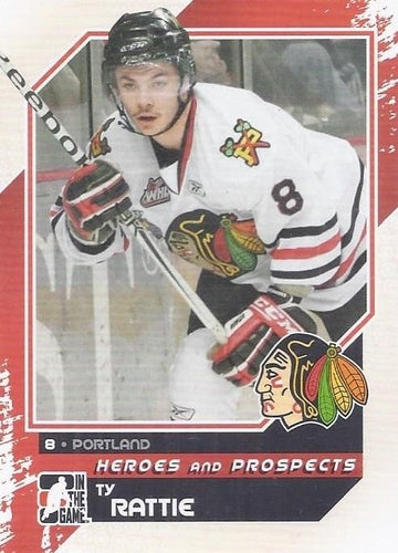 #189 Ty Rattie - Portland Winterhawks - 2010-11 In The Game Heroes and Prospects Hockey