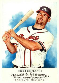 #189 Casey Kotchman - Atlanta Braves - 2009 Topps Allen & Ginter Baseball