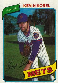 #189 Kevin Kobel - New York Mets - 1980 Topps Baseball