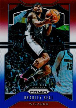 #189 Bradley Beal - Washington Wizards - 2019-20 Panini Prizm - Prizms Red White and Blue Basketball