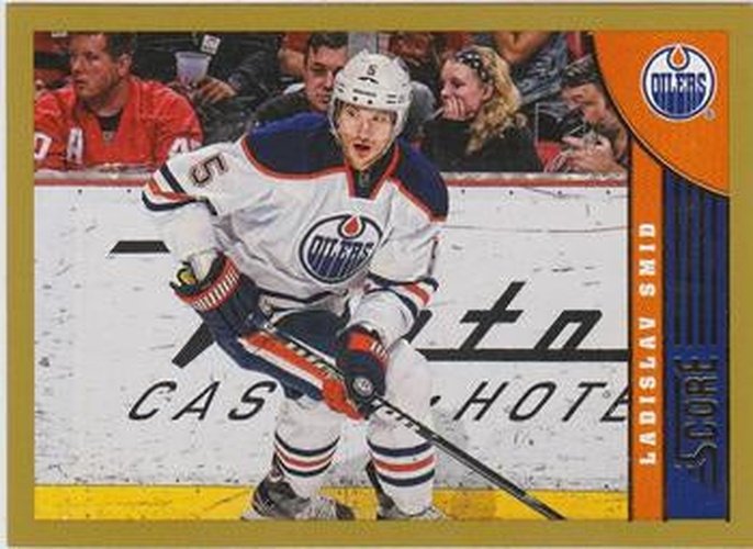#189 Ladislav Smid - Edmonton Oilers - 2013-14 Score - Gold Hockey