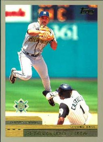 #189 Fernando Vina - Milwaukee Brewers - 2000 Topps Baseball