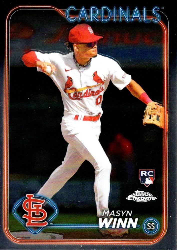 #189 Masyn Winn - St. Louis Cardinals - 2024 Topps Chrome Baseball