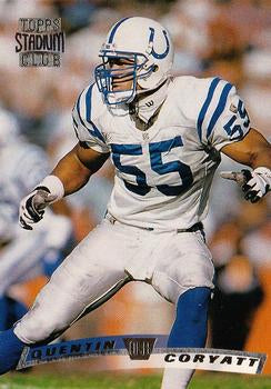 #189 Quentin Coryatt - Indianapolis Colts - 1996 Stadium Club Football