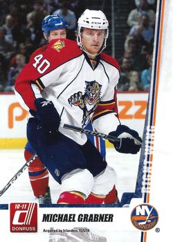 #189 Michael Grabner - Florida Panthers - 2010-11 Donruss Hockey