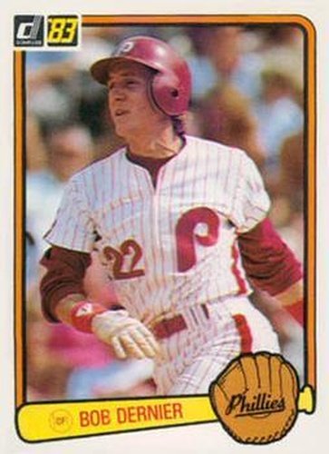 #189 Bob Dernier - Philadelphia Phillies - 1983 Donruss Baseball
