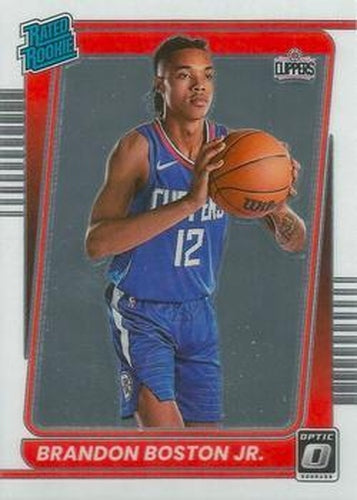 #189 Brandon Boston Jr. - Los Angeles Clippers - 2021-22 Donruss Optic Basketball