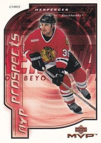 #189 Chris Herperger - Chicago Blackhawks - 2000-01 Upper Deck MVP Hockey