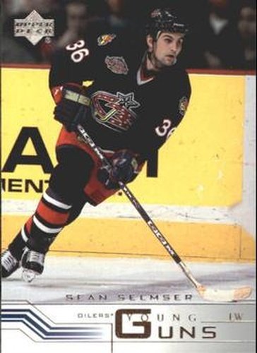#189 Sean Selmser - Edmonton Oilers - 2001-02 Upper Deck Hockey