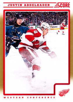 #189 Justin Abdelkader - Detroit Red Wings - 2012-13 Score - Gold Rush Hockey