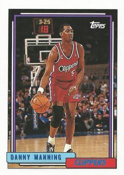 #189 Danny Manning - Los Angelesippers - 1992-93 Topps Basketball