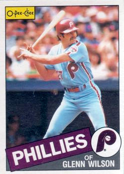 #189 Glenn Wilson - Philadelphia Phillies - 1985 O-Pee-Chee Baseball