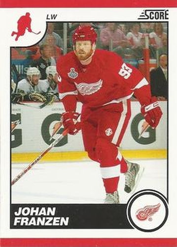 #189 Johan Franzen - Detroit Red Wings - 2010-11 Score Hockey