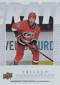 #TG-18B Sebastian Aho - Carolina Hurricanes - 2023-24 Upper Deck Trilogy - Generations Hockey