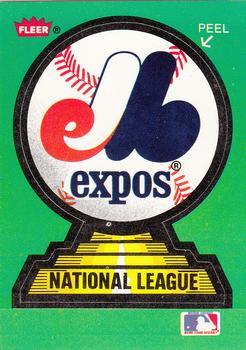 #18 Montreal Expos - Montreal Expos - 1988 Fleer - Team Stickers Baseball