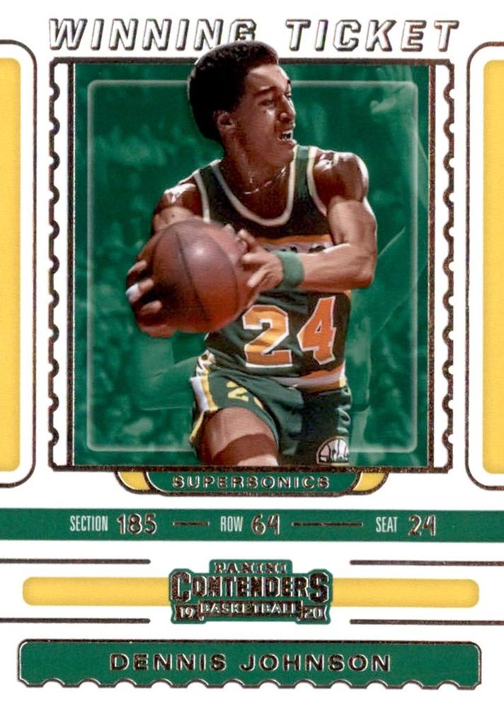 #18 Dennis Johnson - Seattle Supersonics - 2019-20 Panini Contenders - Winning Ticket Basketball