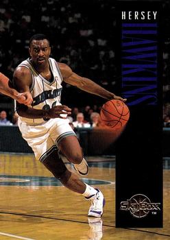 #18 Hersey Hawkins - Charlotte Hornets - 1994-95 SkyBox Premium Basketball
