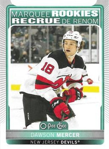 #618 Dawson Mercer - New Jersey Devils - 2021-22 O-Pee-Chee Hockey