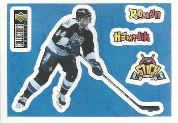#S18 Roman Hamrlik - Tampa Bay Lightning - 1996-97 Collector's Choice - Stick-Ums Hockey