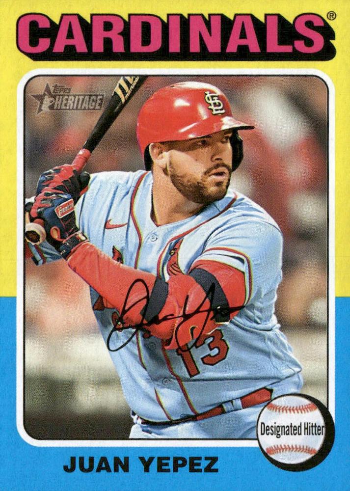 #18 Juan Yepez - St. Louis Cardinals - 2024 Topps Heritage Baseball