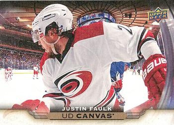 #C18 Justin Faulk - Carolina Hurricanes - 2015-16 Upper Deck - UD Canvas Hockey