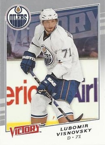 #268 Lubomir Visnovsky - Edmonton Oilers - 2008-09 Upper Deck Victory Hockey