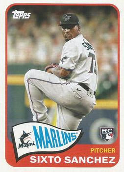 #T65-18 Sixto Sanchez - Miami Marlins - 2021 Topps - 1965 Topps Redux Baseball