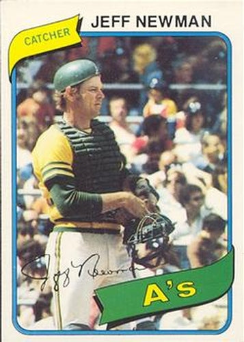 #18 Jeff Newman - Oakland Athletics - 1980 O-Pee-Chee Baseball