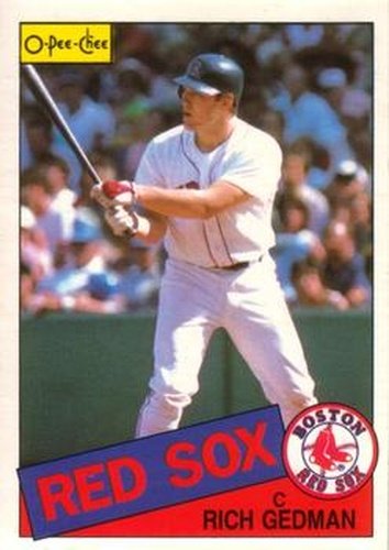 #18 Rich Gedman - Boston Red Sox - 1985 O-Pee-Chee Baseball