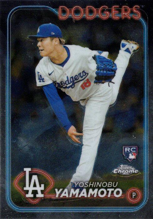 #18 Yoshinobu Yamamoto - Los Angeles Dodgers - 2024 Topps Chrome Baseball