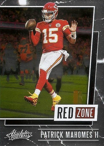 #RZ-PM Patrick Mahomes II - Kansas City Chiefs - 2020 Panini Absolute - Red Zone Football