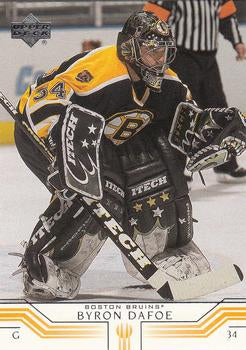 #18 Byron Dafoe - Boston Bruins - 2001-02 Upper Deck Hockey
