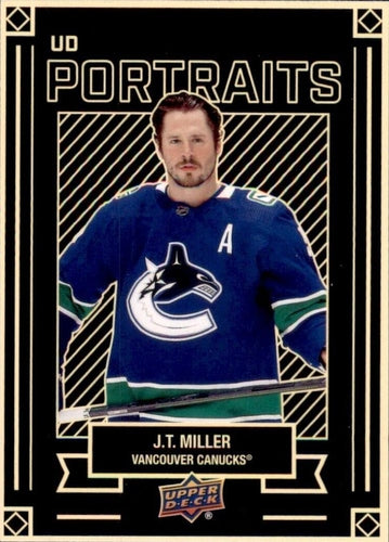 #P-18 J.T. Miller - Vancouver Canucks - 2022-23 Upper Deck - UD Portraits Hockey