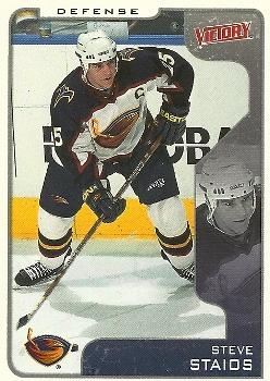 #18 Steve Staios - Atlanta Thrashers - 2001-02 Upper Deck Victory Hockey
