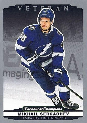 #18 Mikhail Sergachev - Tampa Bay Lightning - 2022-23 Parkhurst Champions - Silver Hockey