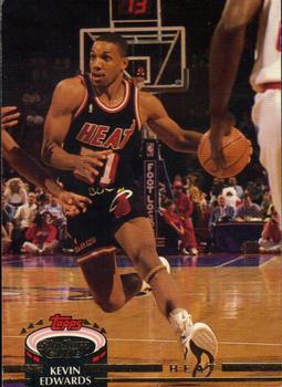 #18 Kevin Edwards - Miami Heat - 1992-93 Stadium Club Basketball