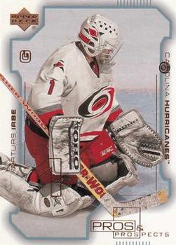 #18 Arturs Irbe - Carolina Hurricanes - 2000-01 Upper Deck Pros & Prospects Hockey