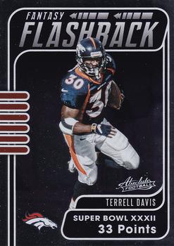 #FF-TD Terrell Davis - Denver Broncos - 2020 Panini Absolute - Fantasy Flashback Football