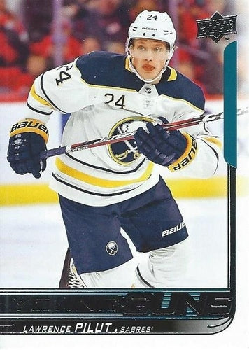 #518 Lawrence Pilut - Buffalo Sabres - 2018-19 Upper Deck Hockey