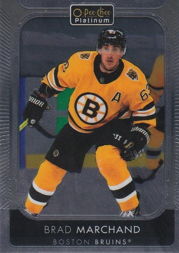 #18 Brad Marchand - Boston Bruins - 2021-22 O-Pee-Chee Platinum Hockey