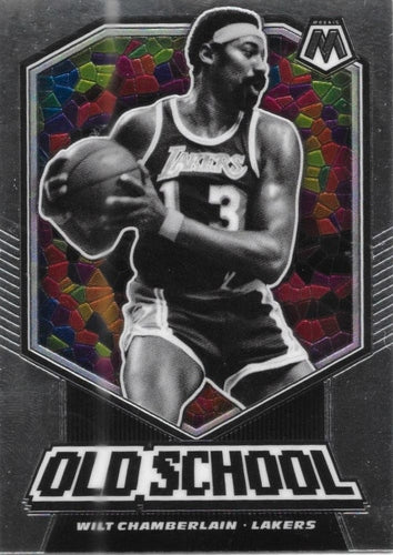 #18 Wilt Chamberlain - Los Angeles Lakers - 2019-20 Panini Mosaic - Old School Basketball