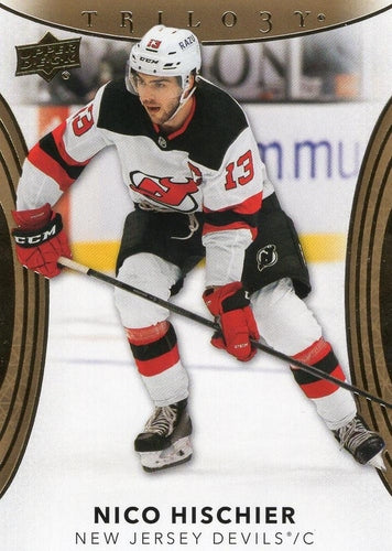 #18 Nico Hischier - New Jersey Devils - 2022-23 Upper Deck Trilogy Hockey