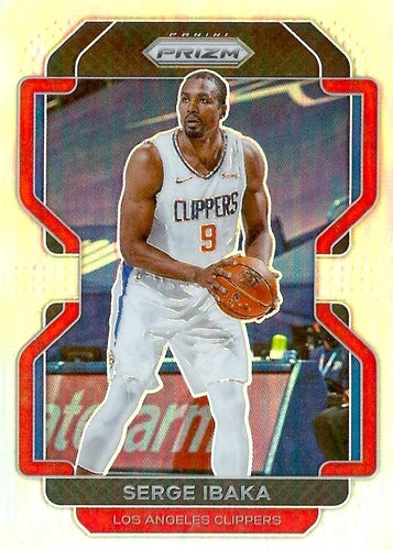 #18 Serge Ibaka - Los Angeles Clippers - 2021-22 Panini Prizm - Silver Basketball