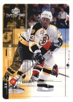 #18 Anson Carter - Boston Bruins - 1998-99 Upper Deck MVP Hockey